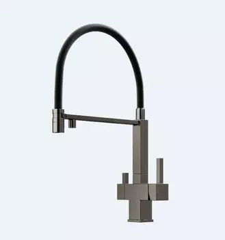 Смеситель для кухни Sancos Moro SC4006GG вороненая сталь