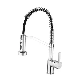 Смеситель для кухни Shevanik S963 с гибким изливом, хром