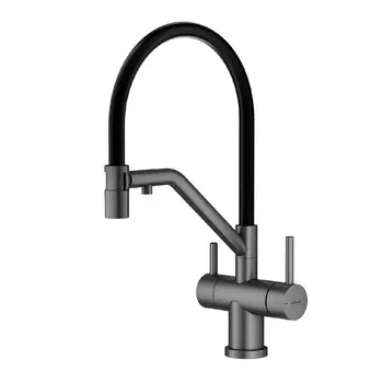 Смеситель для кухни Splenka S70 S70.62.09 графит, с подключением к фильтру