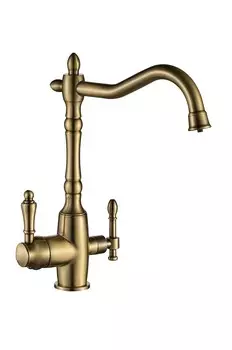 Смеситель для кухни Ulgran Classic U-018 Бронза