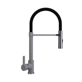 Смеситель для кухни Ulgran Quartz UQ-024-05 серый