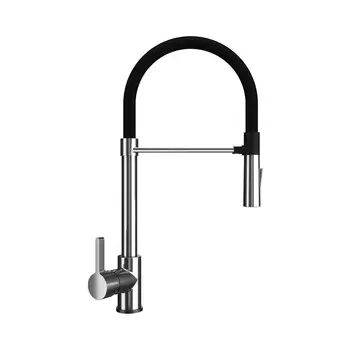 Смеситель для кухни Ulgran U-024 хром, черный