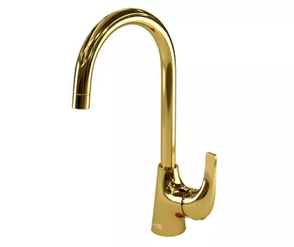 Смеситель для кухни Wasserkraft Sauer 7107 глянцевое золото