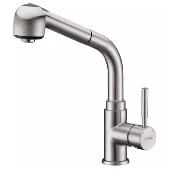 Смеситель для кухни Wasserkraft Wern 4266 с вытяжным изливом, никель
