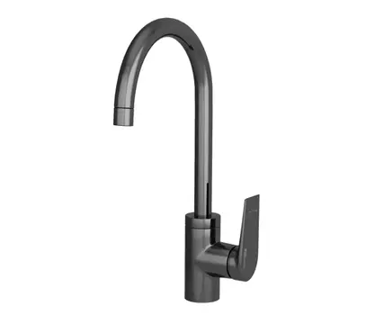 Смеситель для кухни Wasserkraft Wiese 8407 оружейная сталь