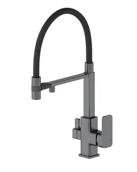 Смеситель для кухни WONZON & WOGHAND WW-88458013-BGM темный графит