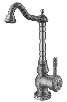 Смеситель для кухни ZorG Antic A 305K-SL матовый хром