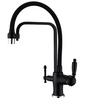 Смеситель для кухни ZorG Clean Water ZR 342-6 YF Black