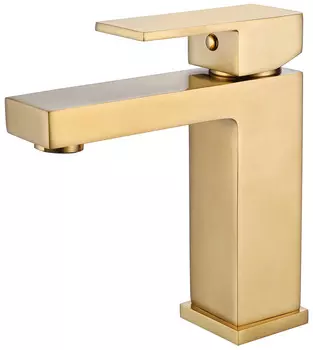 Смеситель для раковины Abber Daheim AF8210G золото матовое