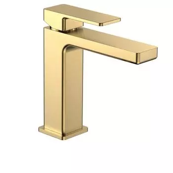 Смеситель для раковины AQUAme Savona AQM6810BG золото шлифованное