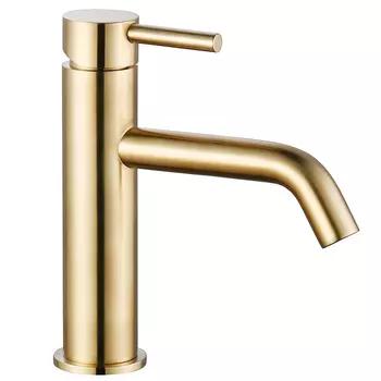 Смеситель для раковины AQUAme Siena AQM 6210GG Glossy gold