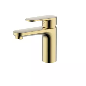 Смеситель для раковины Aquatek Ника AQ1810BG шлифованное золото