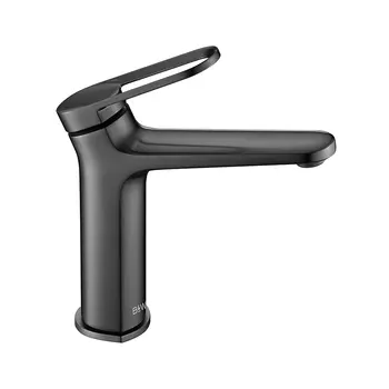 Смеситель для раковины Black&White 7109GM оружейная сталь