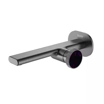 Смеситель для раковины Black&White 7407GM оружейная сталь