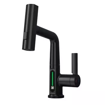 Смеситель для раковины Black&White SD3027B черный матовый