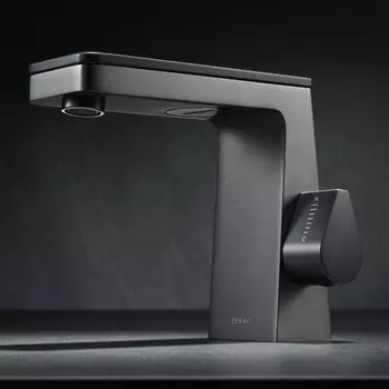Смеситель для раковины Black&White U7750GM серый матовый, керамогранит