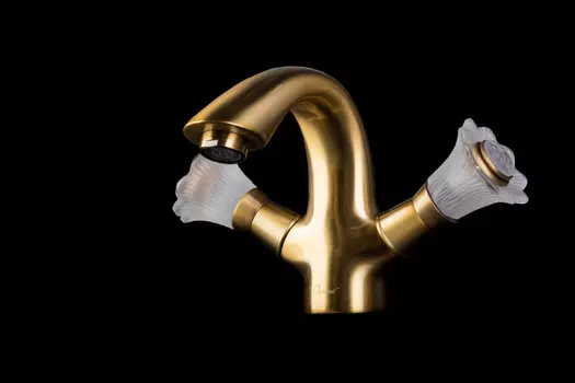 Смеситель для раковины Boheme Camelia 311-Camelia бронза