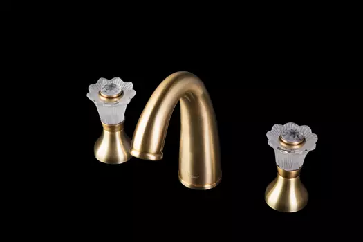 Смеситель для раковины Boheme Camelia 317-Camelia бронза