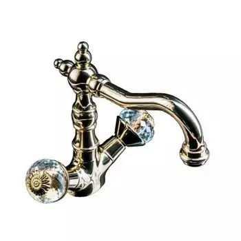 Смеситель для раковины Boheme Flora 292-FL золото