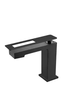 Смеситель для раковины Boheme Q BlackBlack 141-BB черный матовый