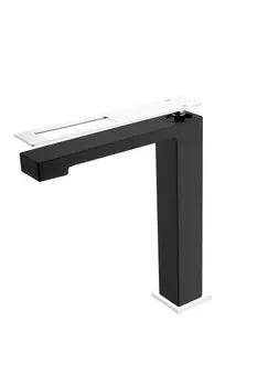 Смеситель для раковины Boheme Q BlackChrome 142-BCR черный, хром