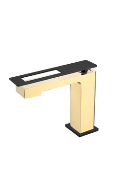 Смеситель для раковины Boheme Q GoldBlack 141-GB золото, черный