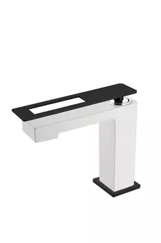 Смеситель для раковины Boheme Q WhiteBlack 141-WB белый, черный
