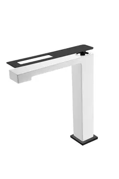 Смеситель для раковины Boheme Q WhiteBlack 142-WB белый, черный