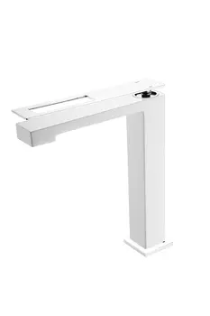 Смеситель для раковины Boheme Q WhiteChrome 142-WCR белый, хром