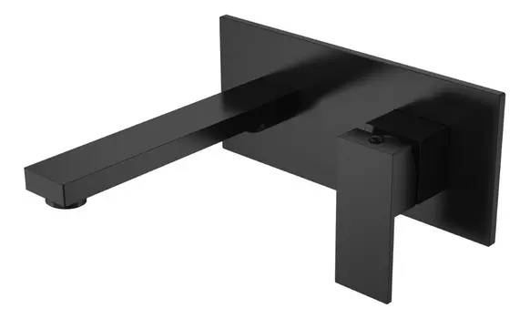 Смеситель для раковины Boheme Qubic 475-B черный матовый