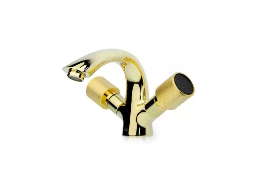 Смеситель для раковины Boheme Royal Cristal 291-Royal/CRST black золото