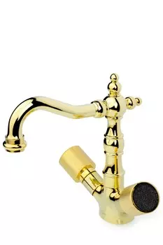 Смеситель для раковины Boheme Royal Cristal 292-Royal/CRST black золото
