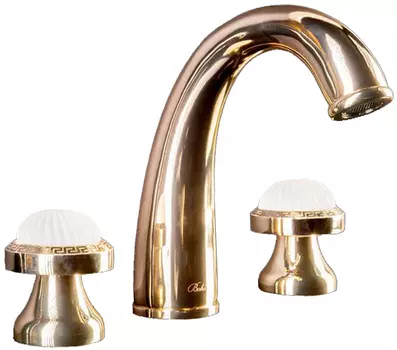 Смеситель для раковины Boheme Satine 297-ST золото