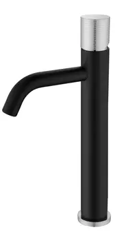 Смеситель для раковины Boheme Stick Black Touch Chrome 122-BCR.2 черный, матовый хром