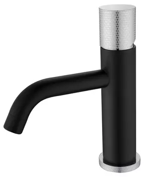 Смеситель для раковины Boheme Stick Black Touch Chrome 121-BCR.2 черный, матовый хром