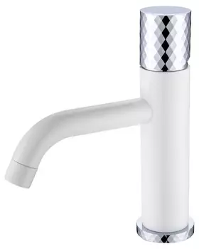Смеситель для раковины Boheme Stick White Diamond Chrome 121-WCR белый, хром