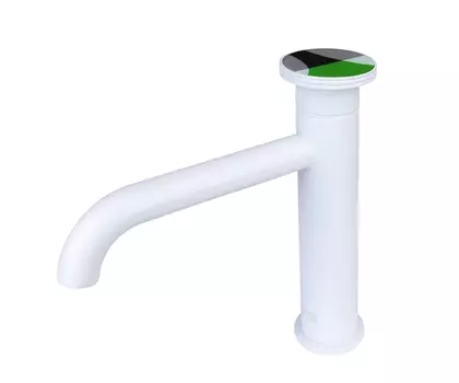 Смеситель для раковины Bronze de Luxe Omg 9009W-G белый, зеленый