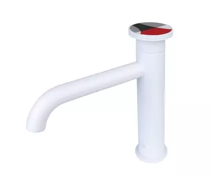 Смеситель для раковины Bronze de Luxe Omg 9009W-R белый, красный