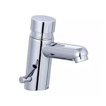 Смеситель для раковины Fashun A527 хром нажимной/порционный с ручной регулировкой температуры воды