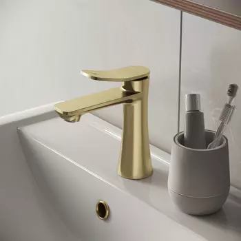 Смеситель для раковины Grossman Advans 510.K35.09.320 золото сатиновое