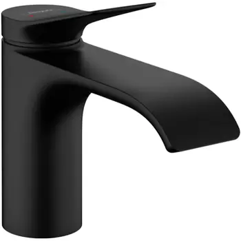 Смеситель для раковины Hansgrohe Vivenis 75010670 черный матовый, с донным клапаном