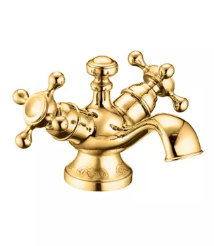 Смеситель для раковины Lemark Jasmine LM6646B золото