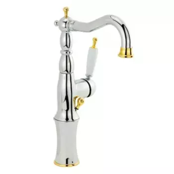 Смеситель для раковины Migliore Oxford 19157 хром, золото