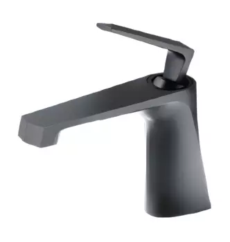 Смеситель для раковины Milleau CRISTAL MLV6223LS-GM Gun metal (оружейный серый полуглянцевый)