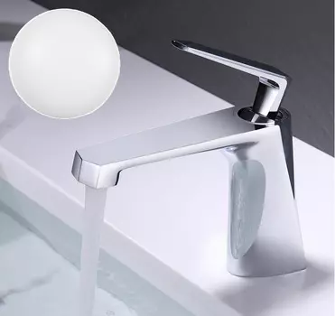 Смеситель для раковины Milleau CRISTAL MLV6223LS-MW белый матовый