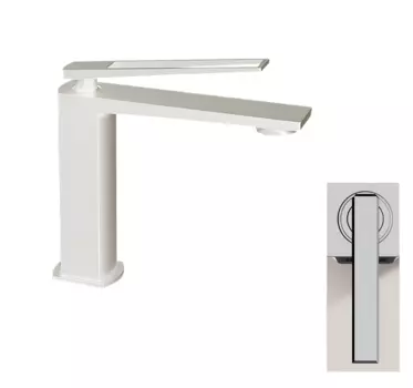 Смеситель для раковины Milleau ELEGANT ML6736223LS-MW белый матовый