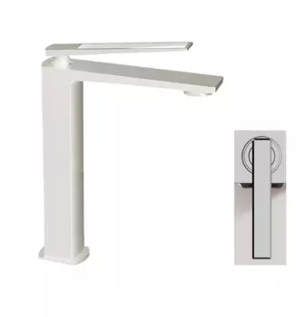 Смеситель для раковины Milleau ELEGANT ML6739223LH-MW белый матовый