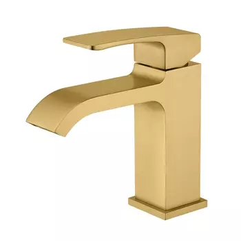 Смеситель для раковины Raglo R02 R02.10.03 золотой сатин