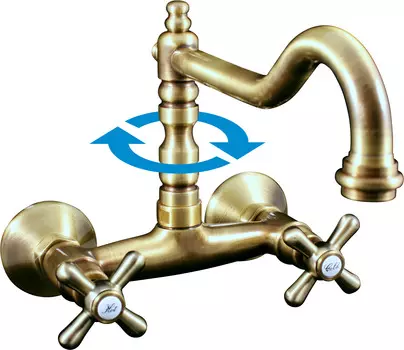 Смеситель для раковины Rav Slezak MK102.5/28SM бронза