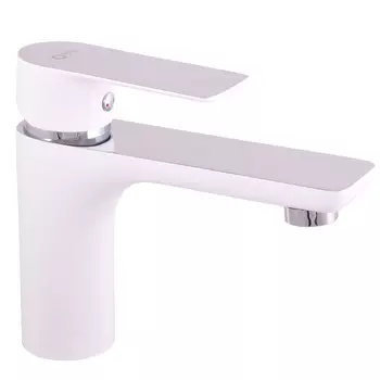 Смеситель для раковины Rav Slezak Vltava VT426.5CB белый глянцевый, хром